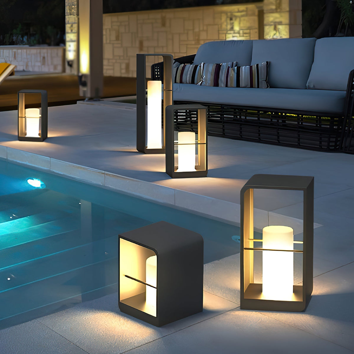 Reninian luminaria exterior minimalista