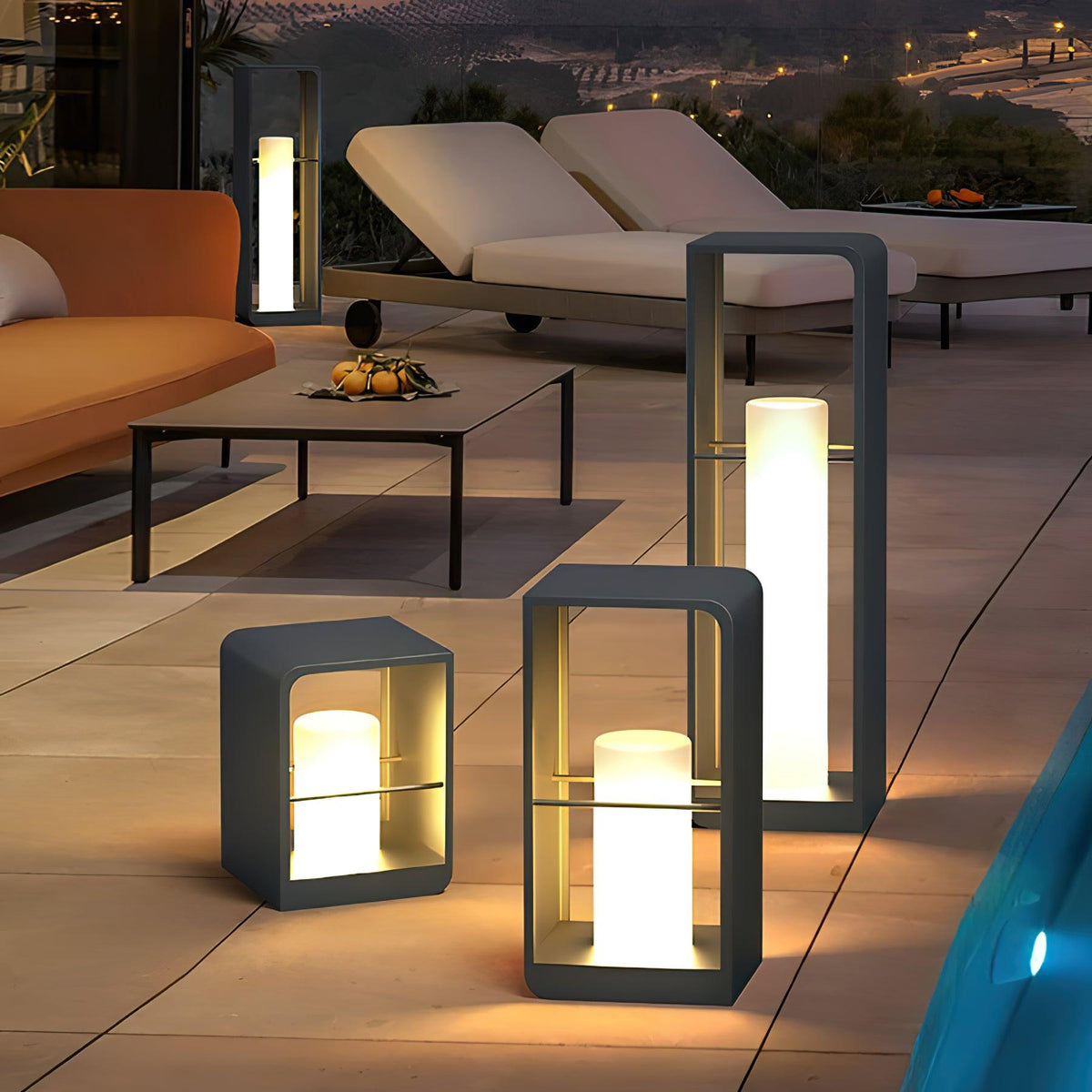 Cian luminaria exterior moderna
