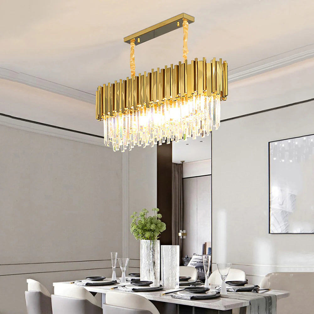 Kristy Moderna Nordica Decorativa Luja Lámpara Colgante Dorada