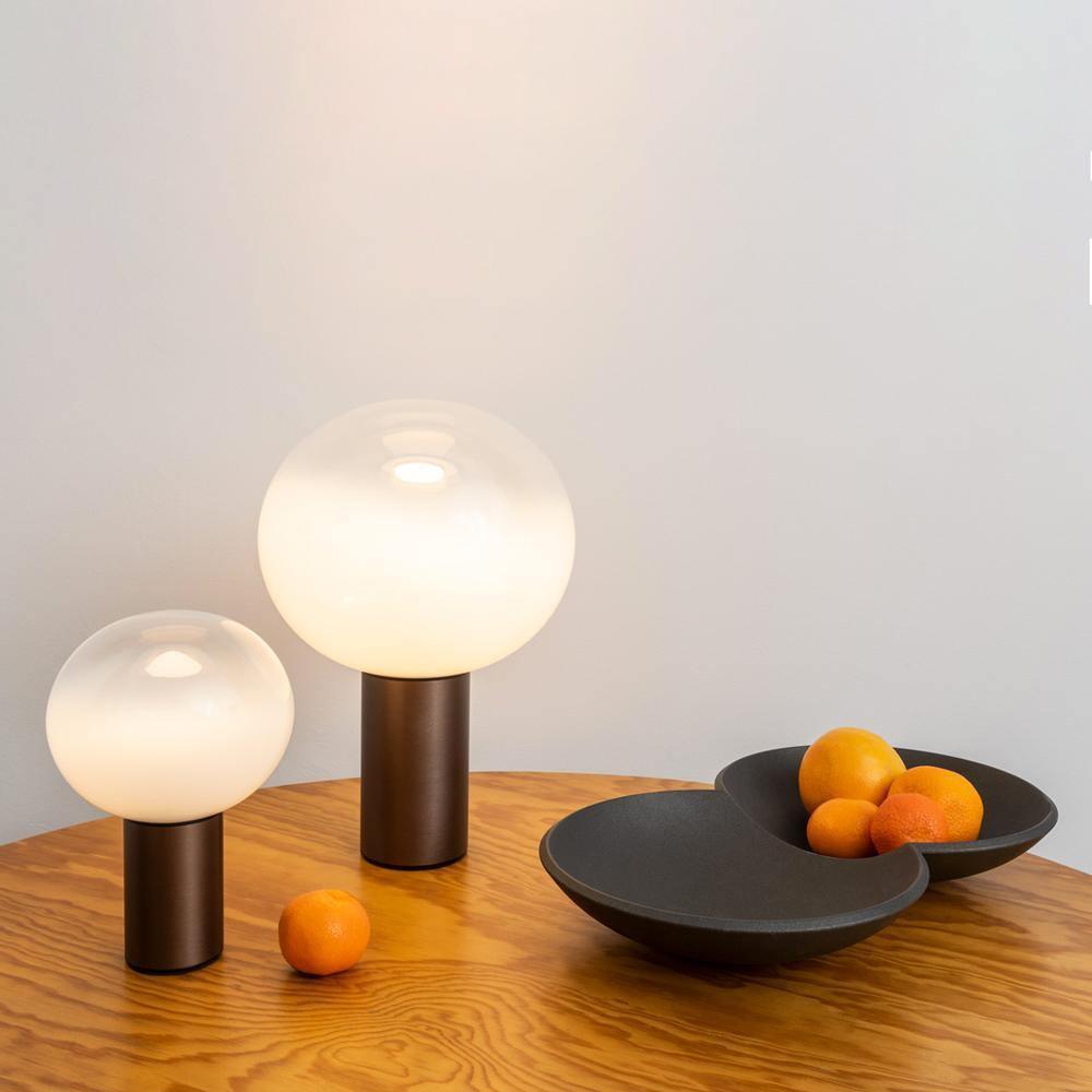 Insken lámpara de mesa clásica de vidrio