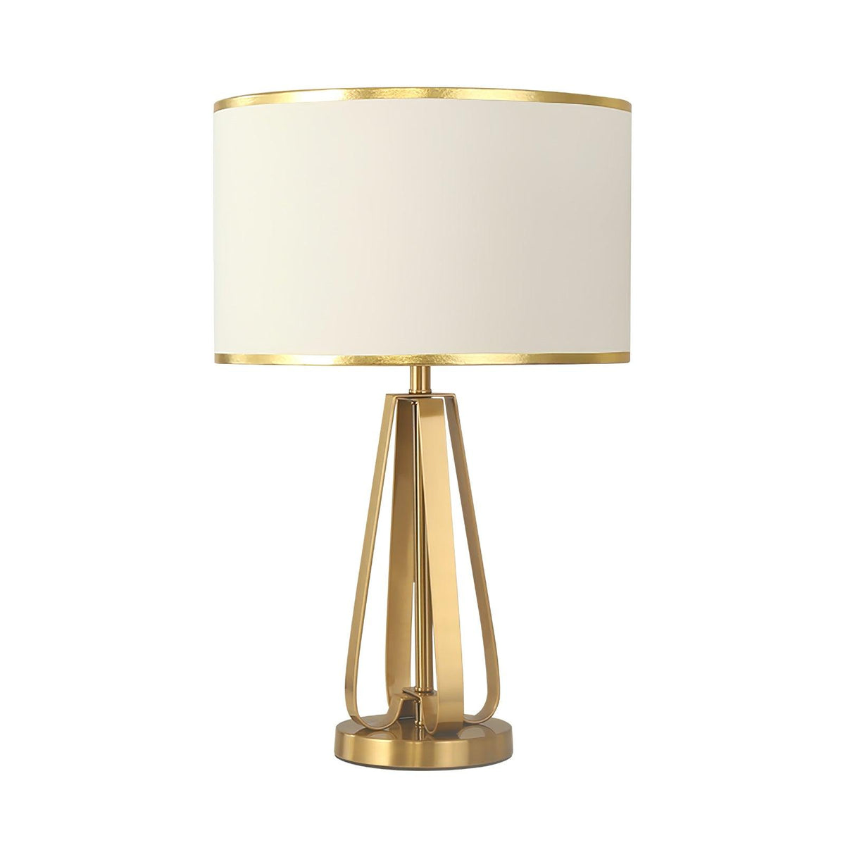 Linorira lámpara de mesa Luxe con tejido