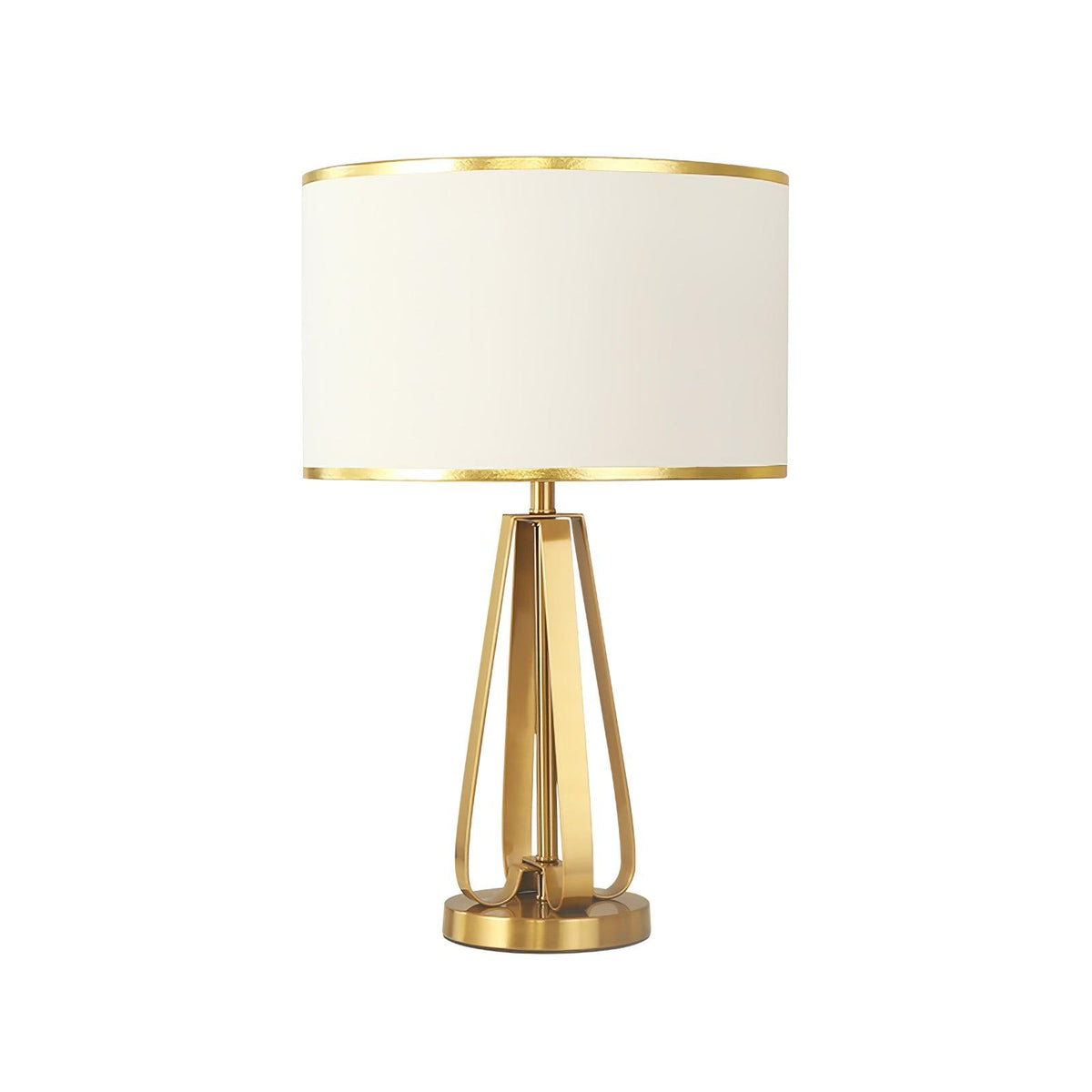 Linorira lámpara de mesa Luxe con tejido