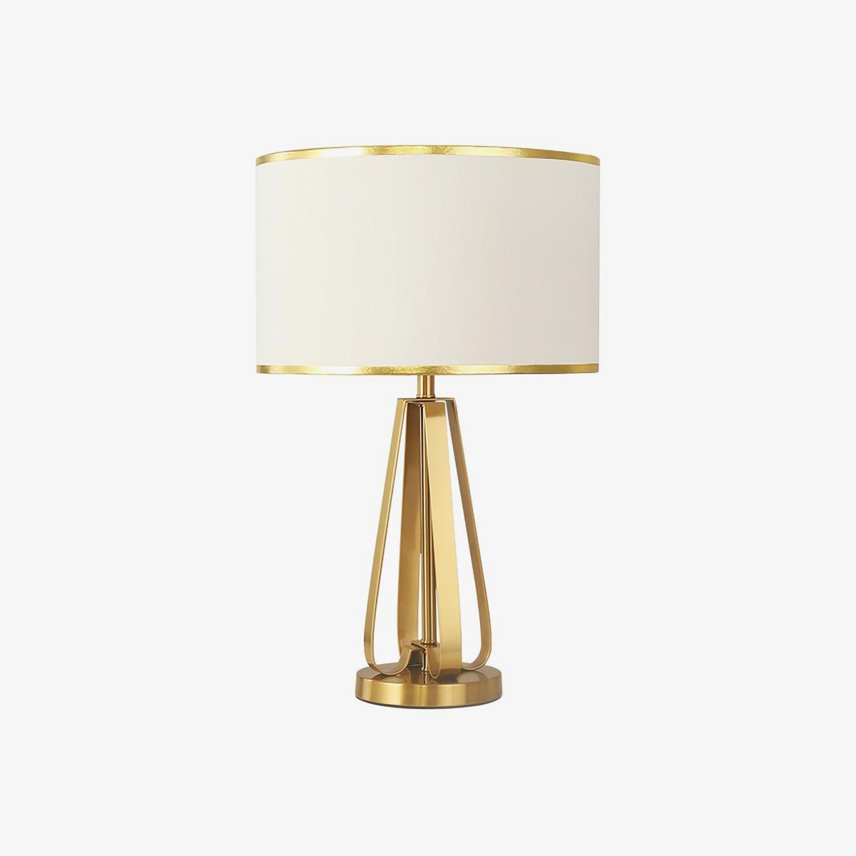 Linorira lámpara de mesa Luxe con tejido