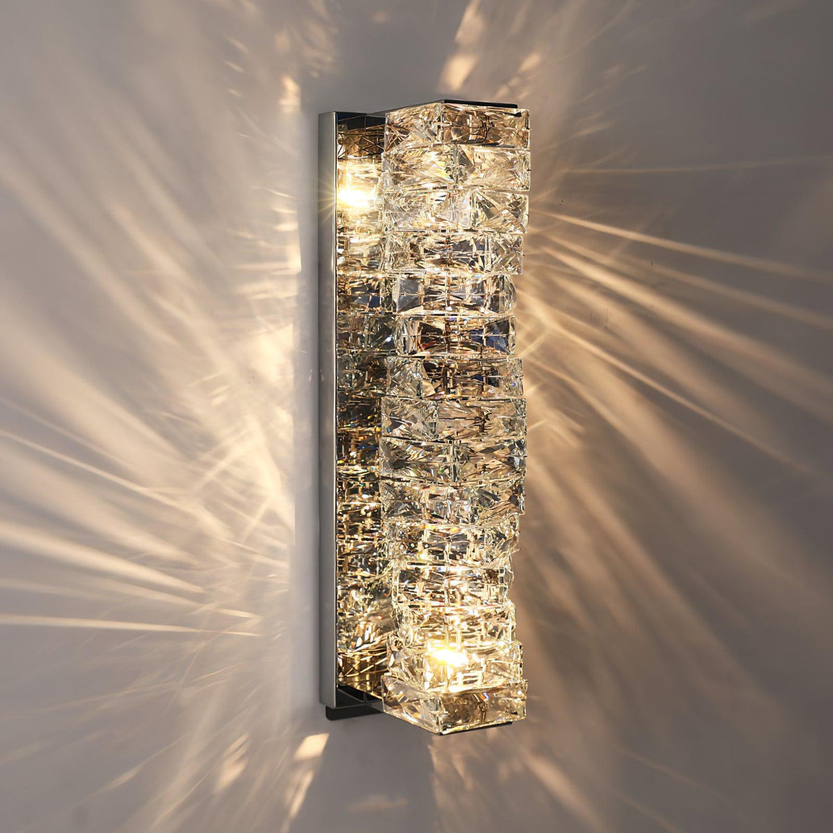 Ilvelia aplique de pared de lujo con cristal