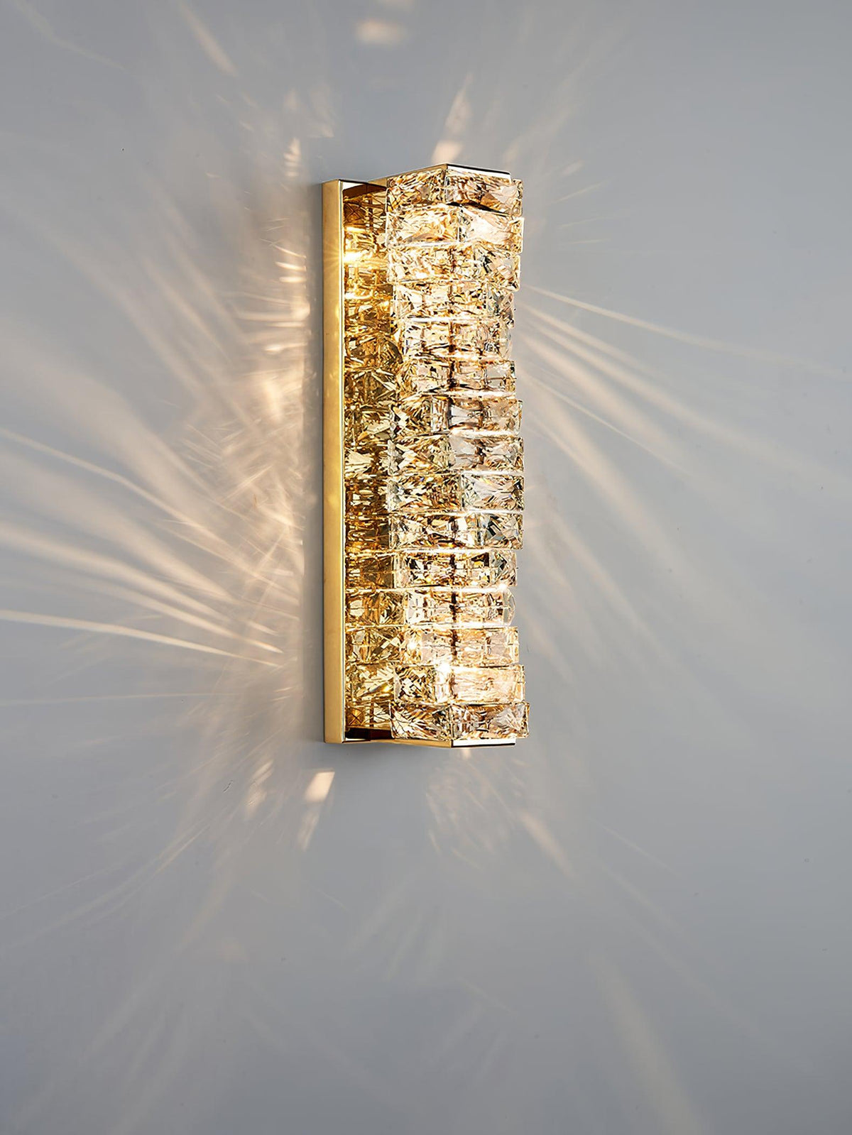 Ilvelia aplique de pared de lujo con cristal