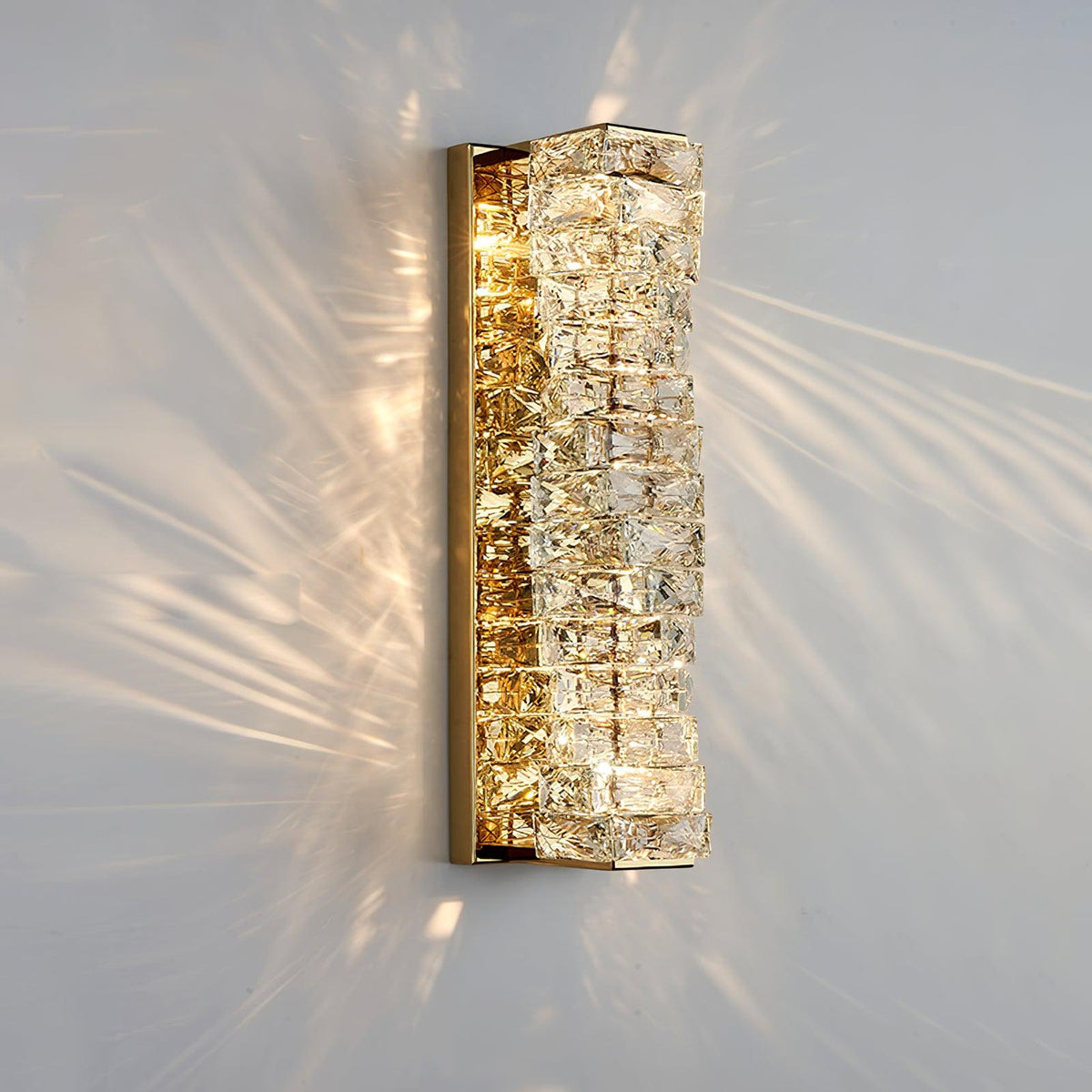 Ilvelia aplique de pared de lujo con cristal