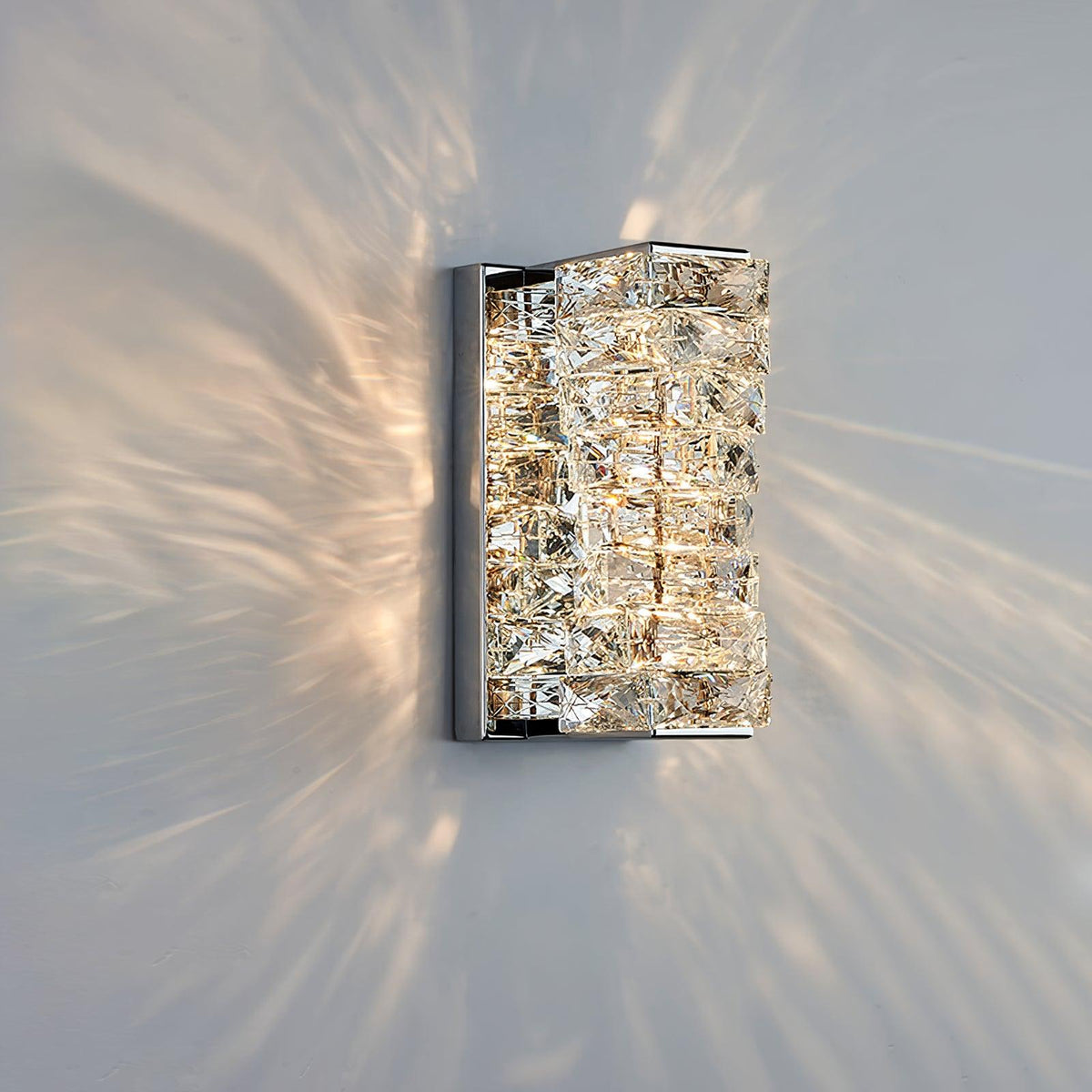 Ilvelia aplique de pared de lujo con cristal