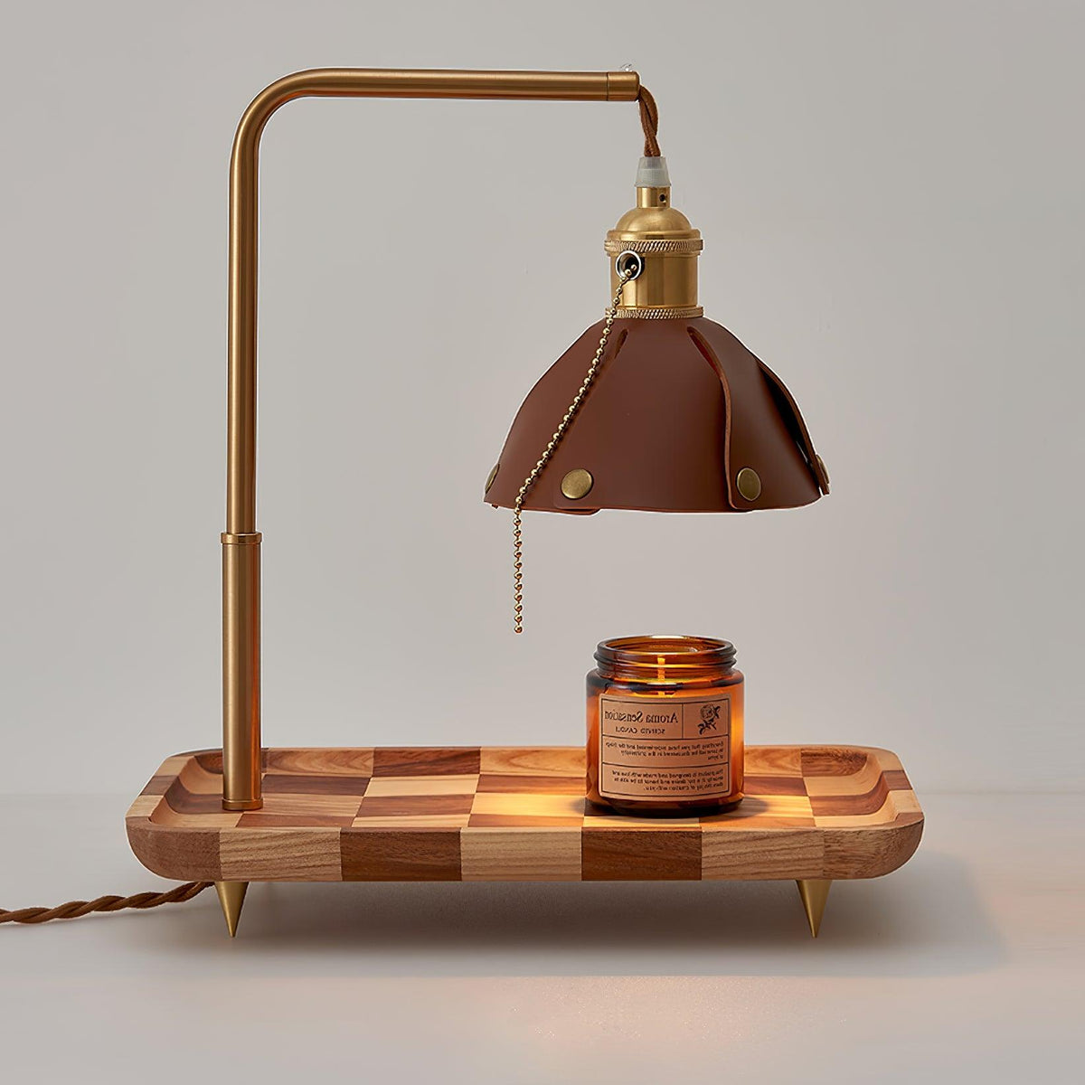 Elvaniella lámpara de mesa moderna de madera