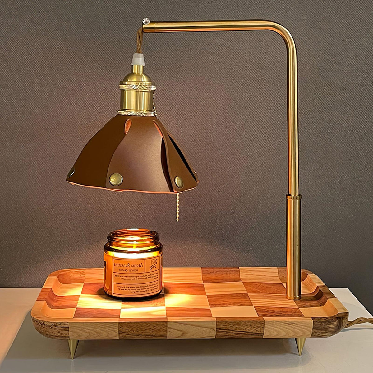 Elvaniella lámpara de mesa moderna de madera