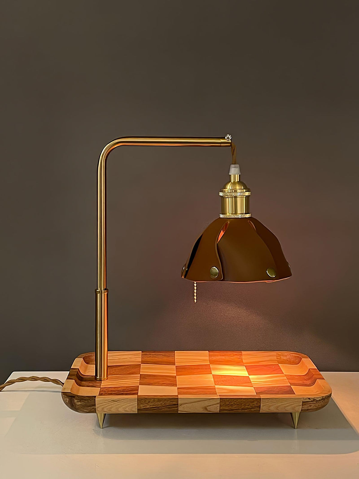 Elvaniella lámpara de mesa moderna de madera