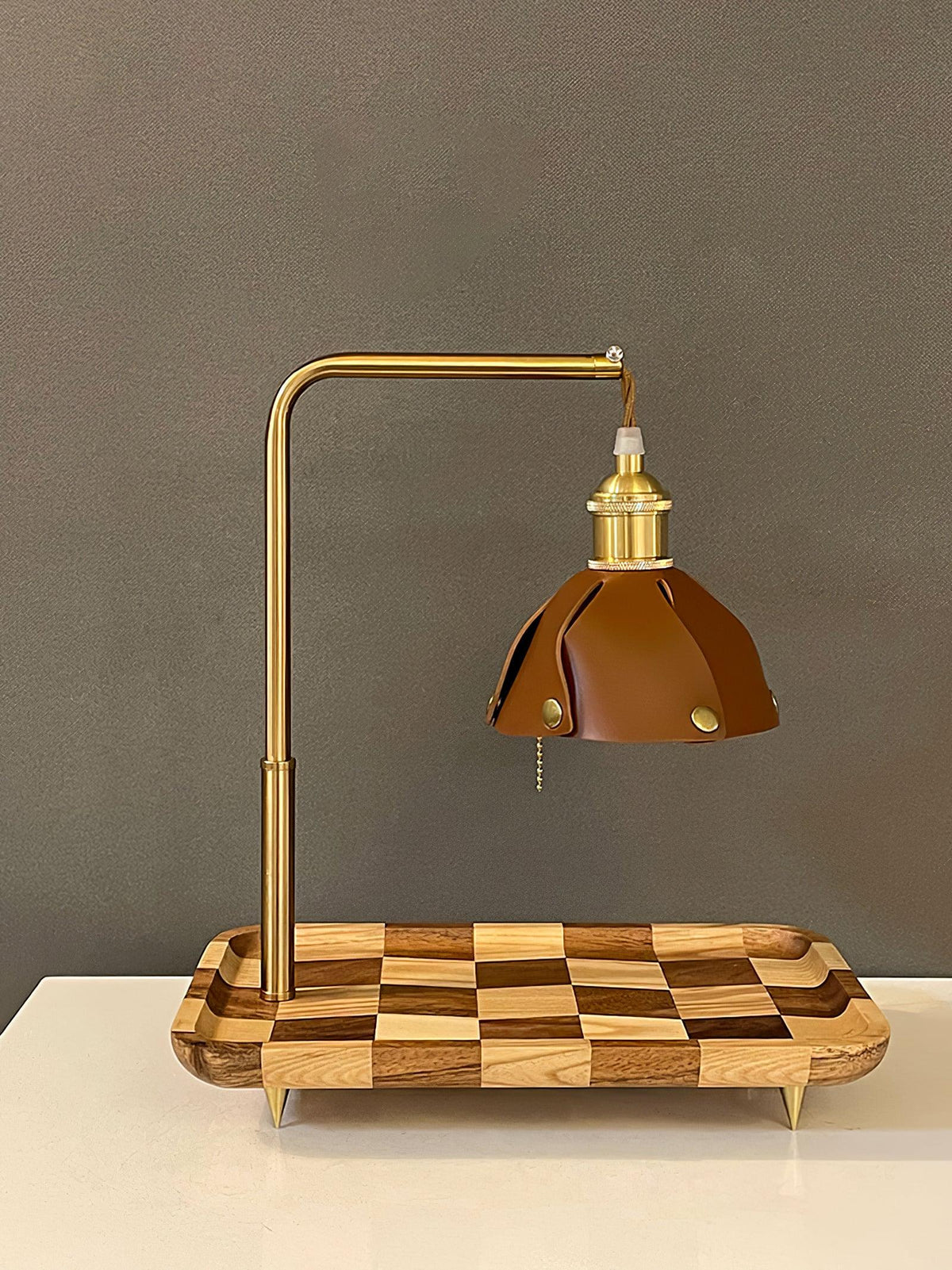 Elvaniella lámpara de mesa moderna de madera
