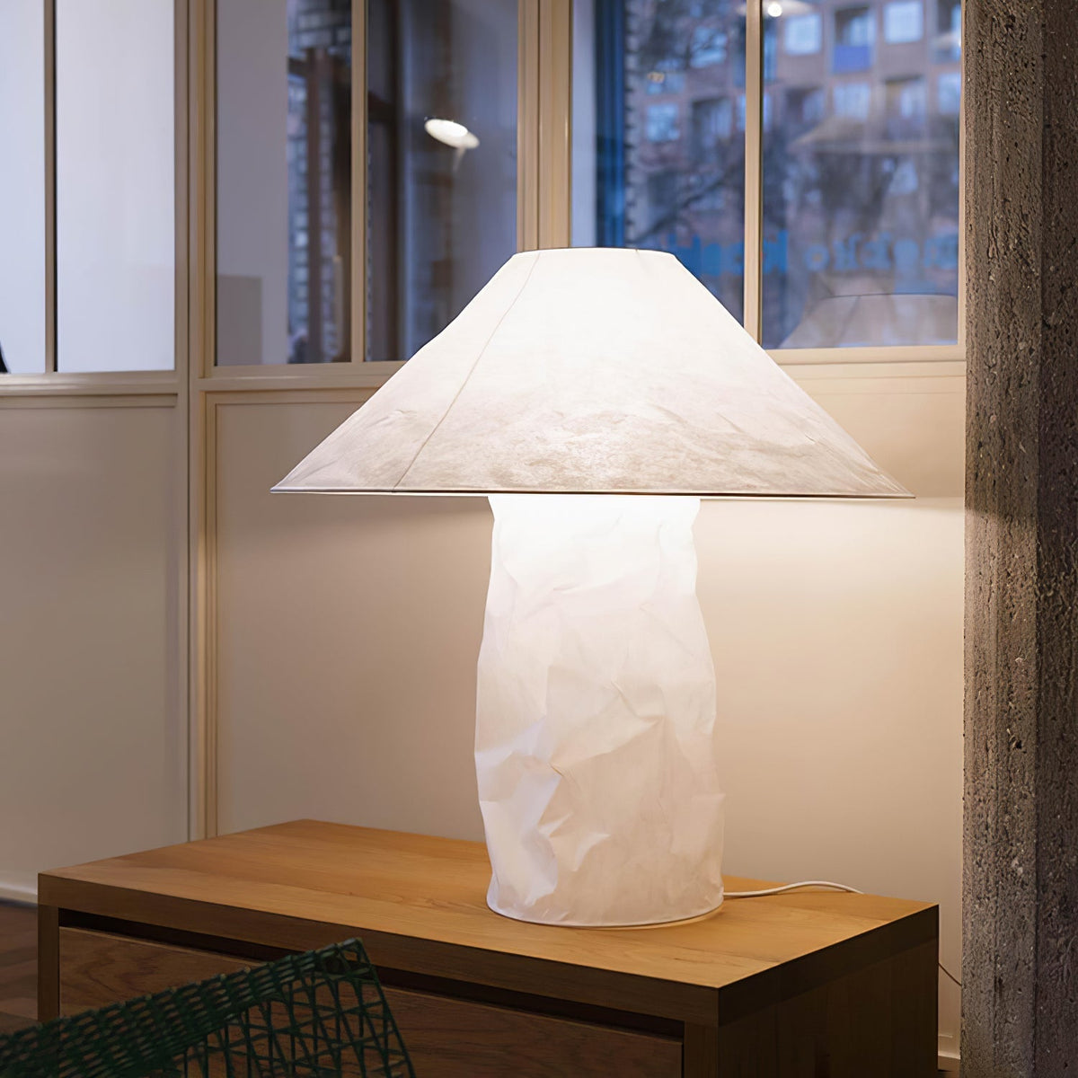 Lalemu lámpara de mesa artística de papel