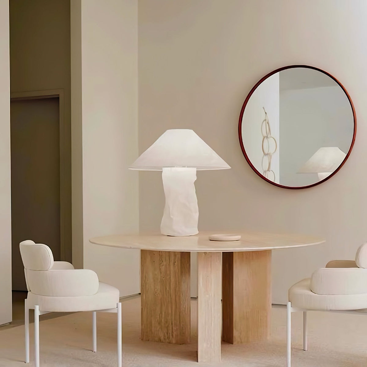 Lalemu lámpara de mesa artística de papel