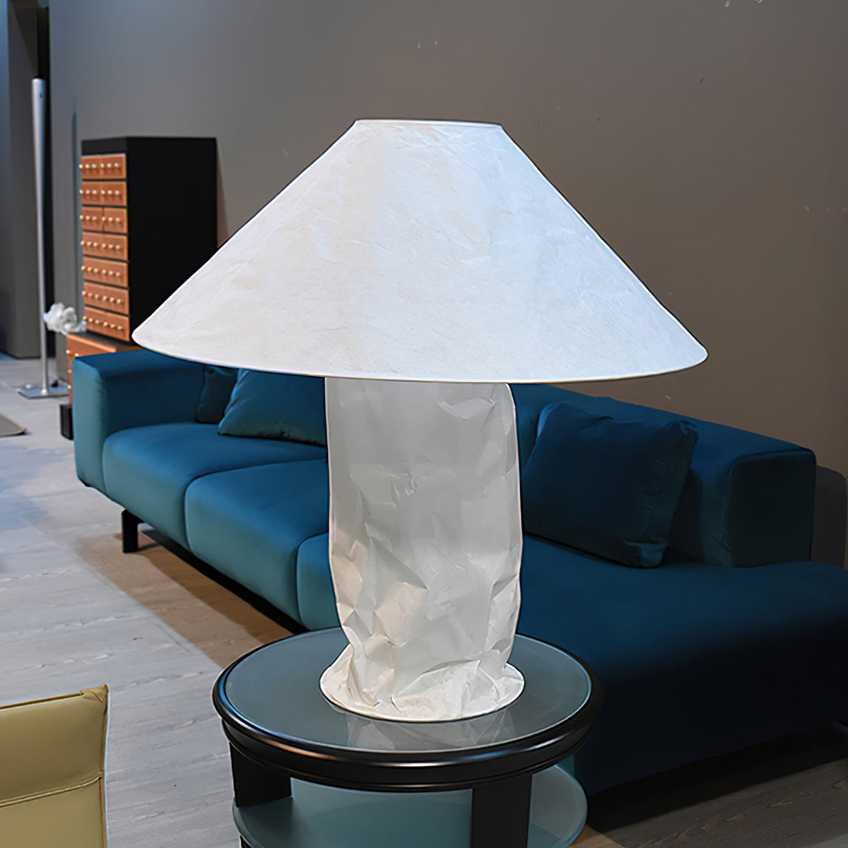 Lalemu lámpara de mesa artística de papel