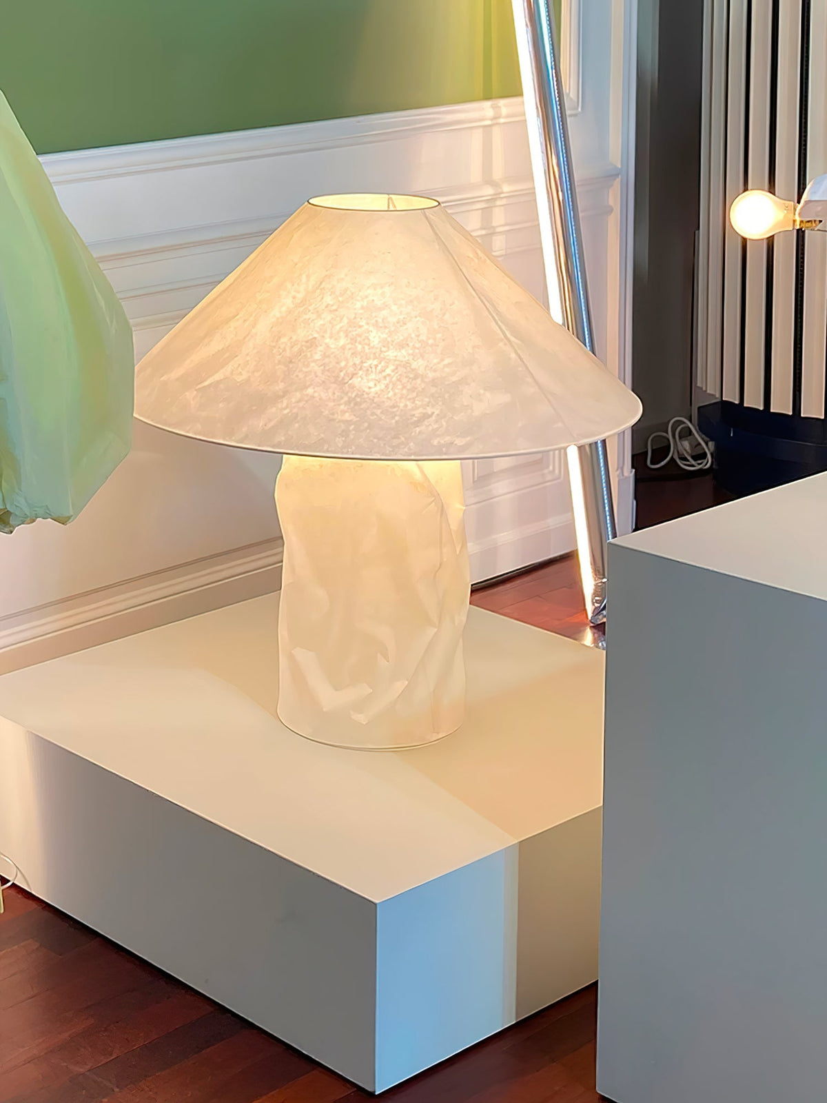 Lalemu lámpara de mesa artística de papel