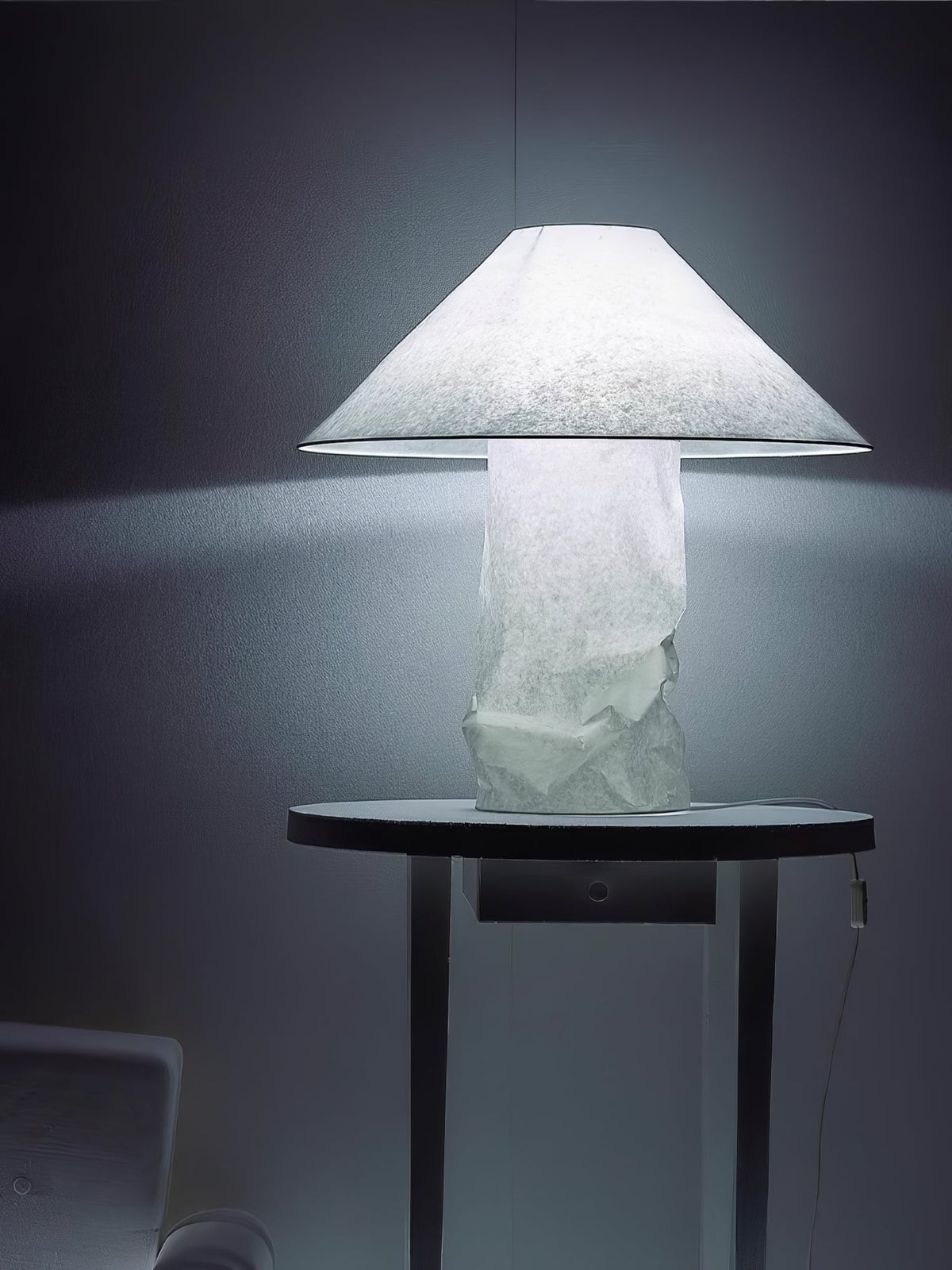 Lalemu lámpara de mesa artística de papel