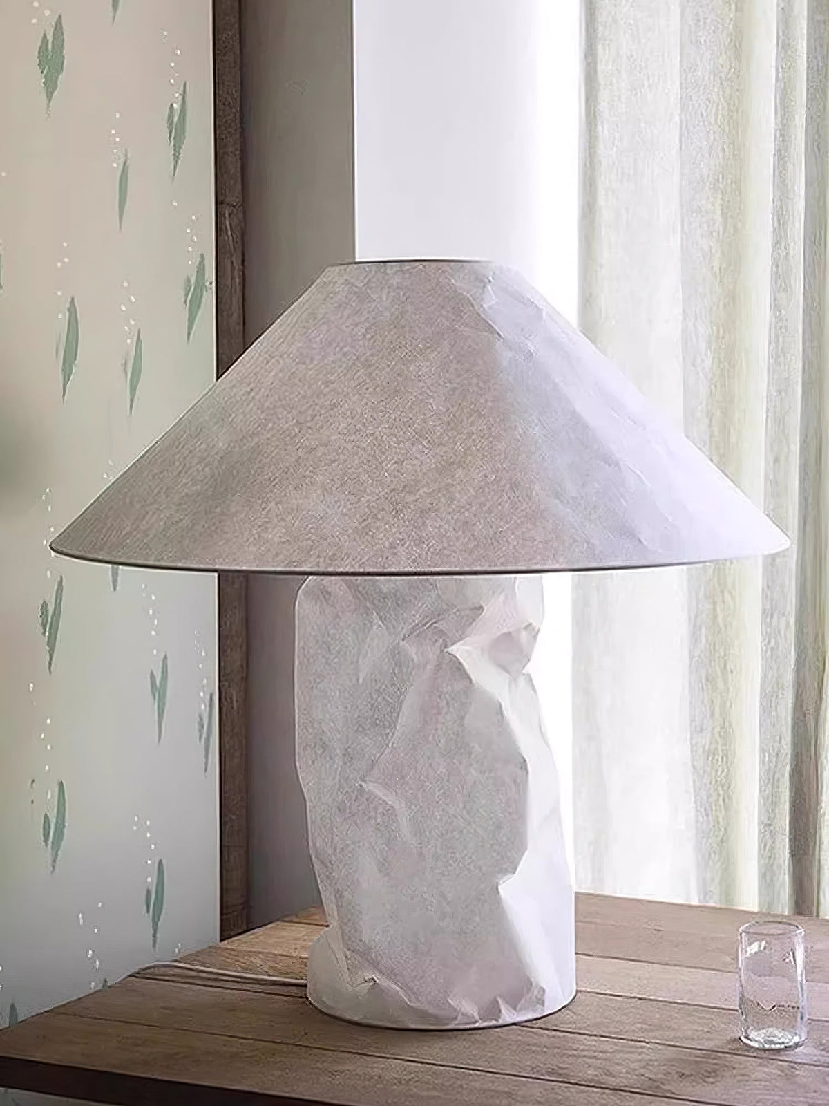 Lalemu lámpara de mesa artística de papel