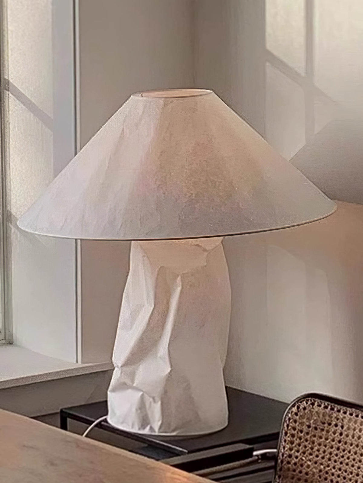 Lalemu lámpara de mesa artística de papel