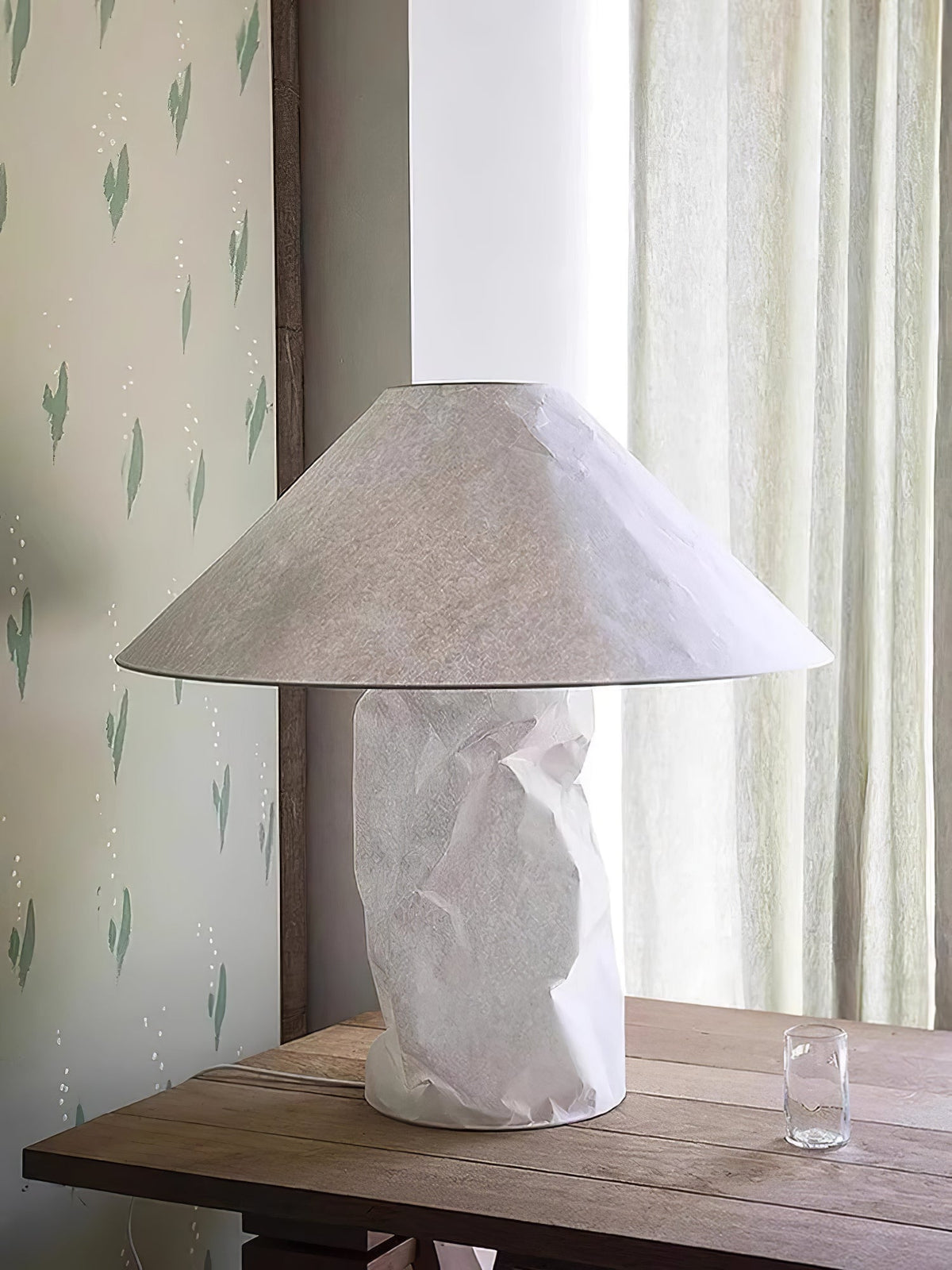 Lalemu lámpara de mesa artística de papel