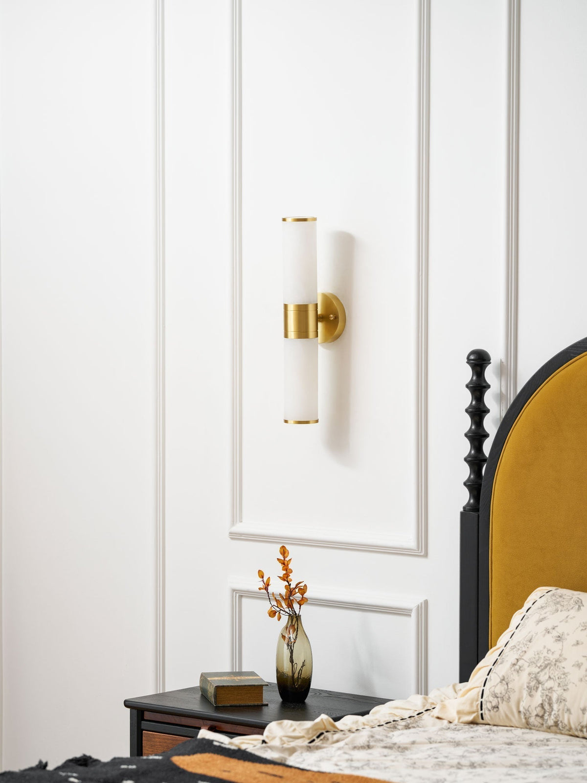 Tira aplique de pared minimalista alabastro