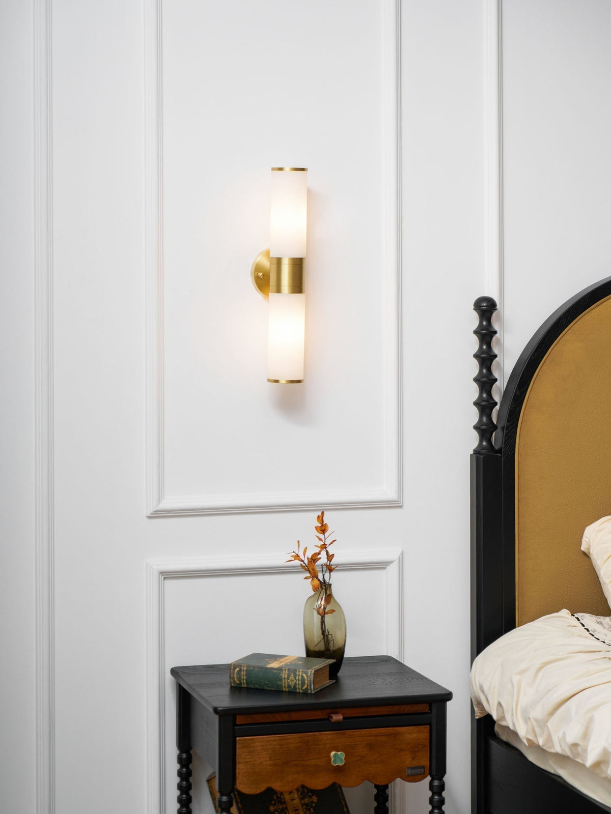 Tira aplique de pared minimalista alabastro