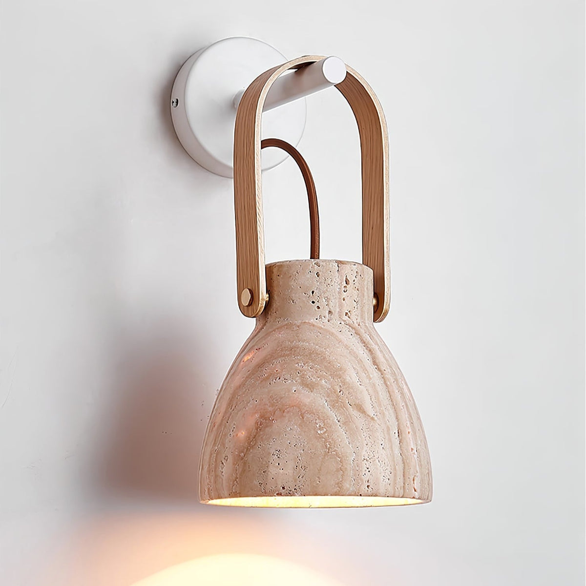 Tarix aplique de pared de farol en travertino