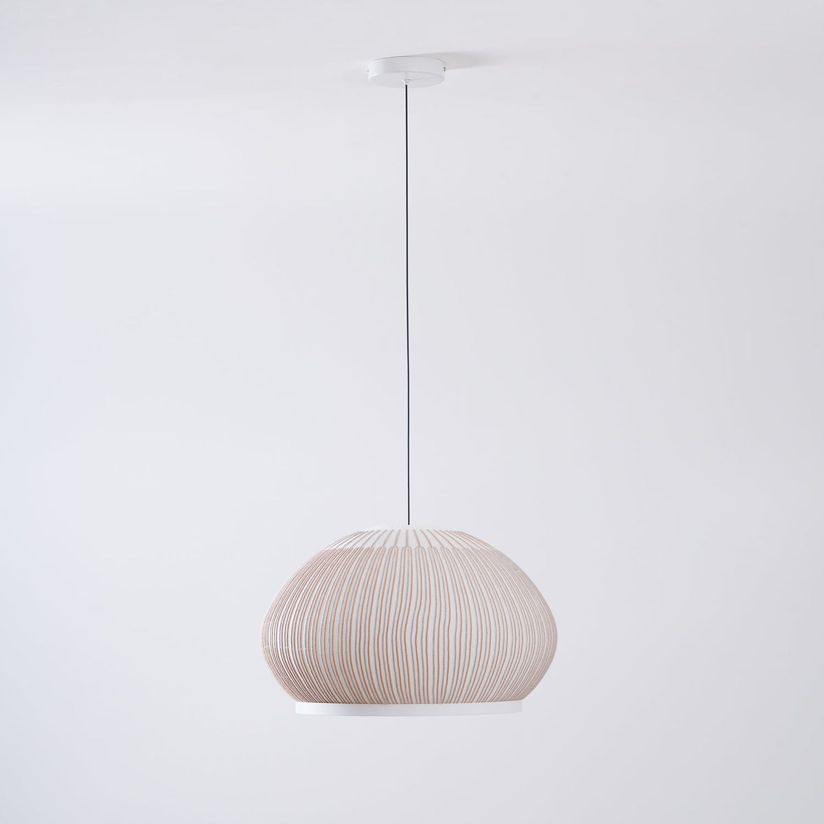 Lineiella lámpara colgante minimalista de tejido