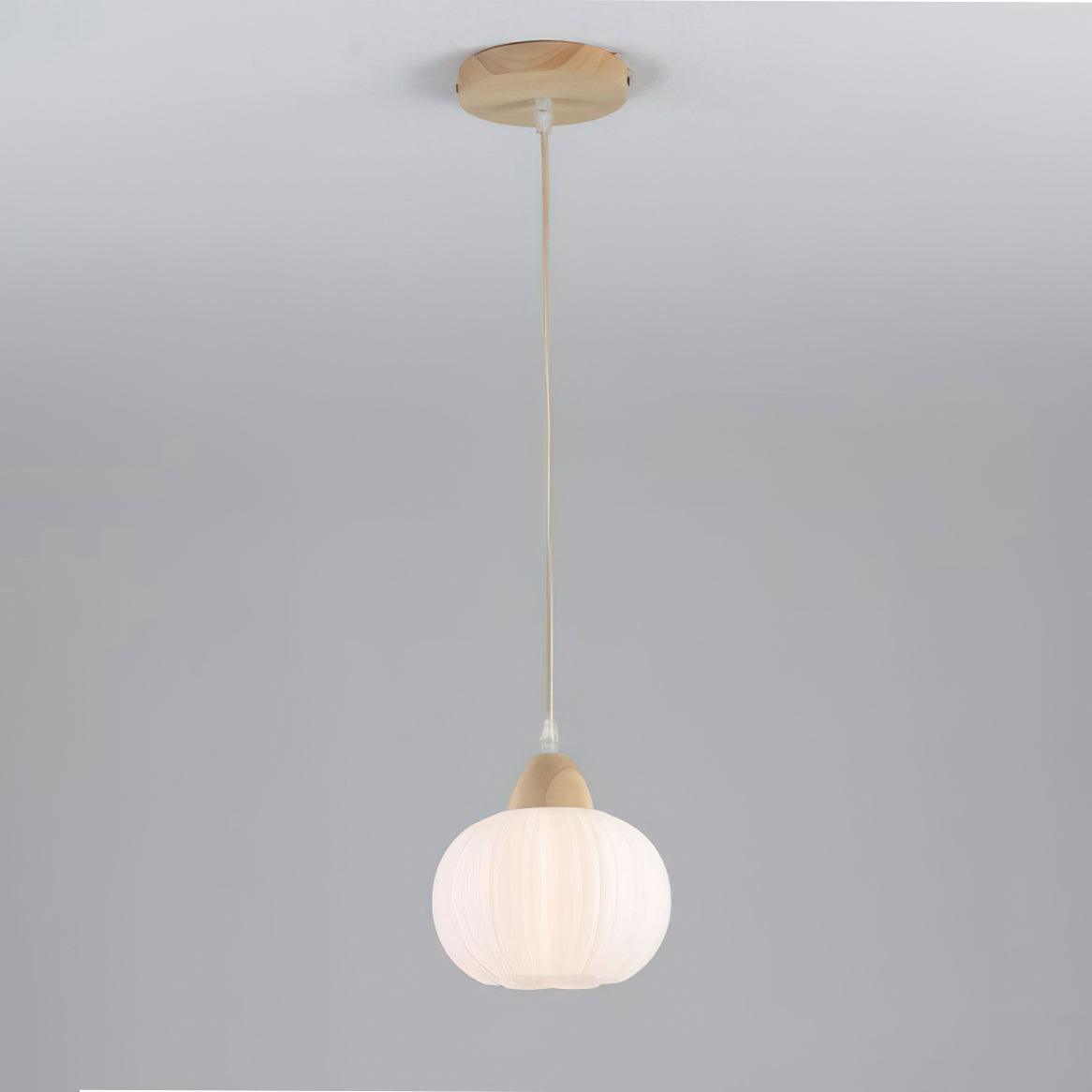 Pumpkin lámpara colgante moderna de madera
