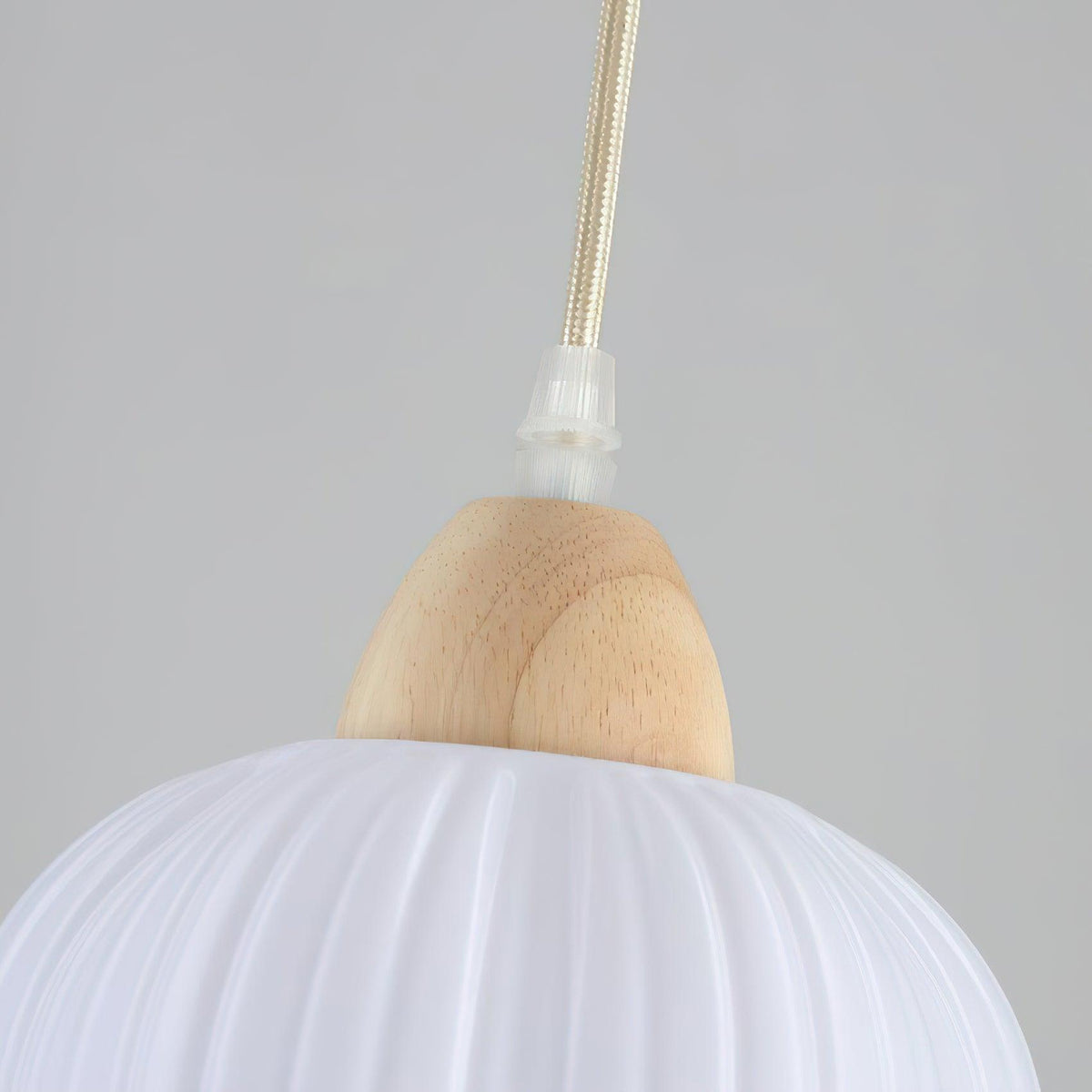 Pumpkin lámpara colgante moderna de madera