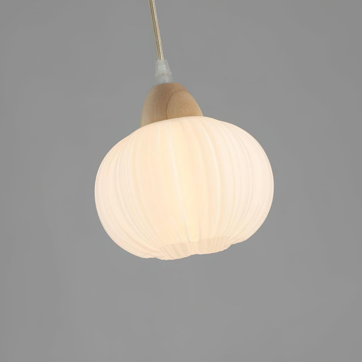 Pumpkin lámpara colgante moderna de madera
