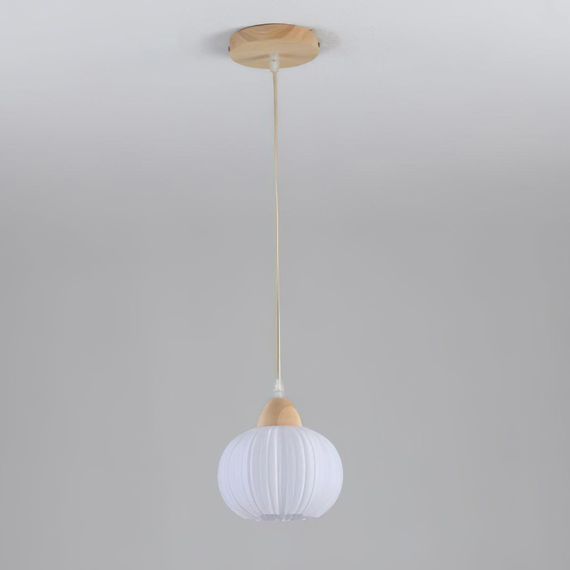 Pumpkin lámpara colgante moderna de madera