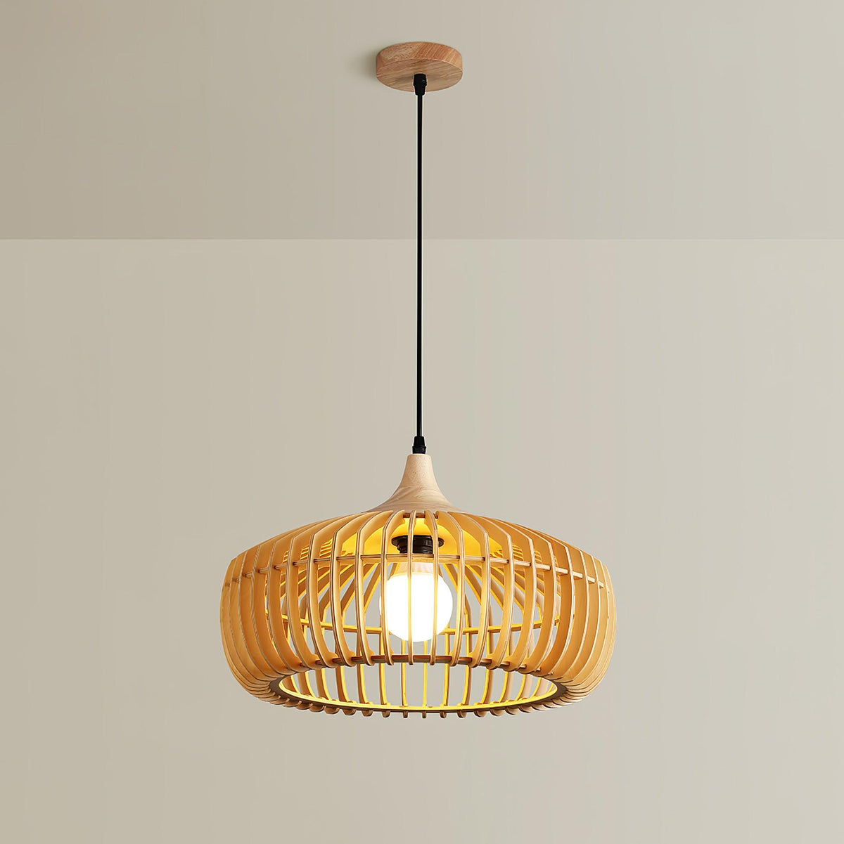 Lixu lámpara colgante de madera