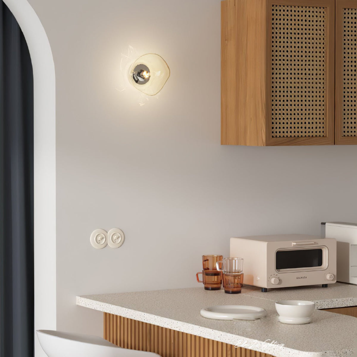 Bave aplique de pared Premium nórdico de arte