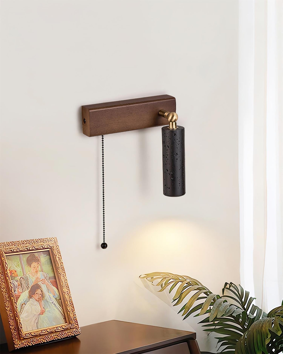 Dravyn aplique de pared negro travertino