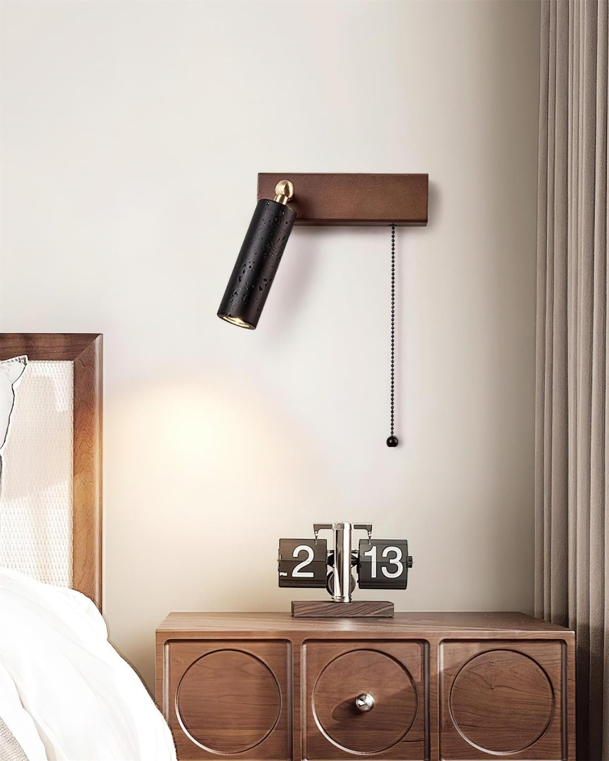 Dravyn aplique de pared negro travertino