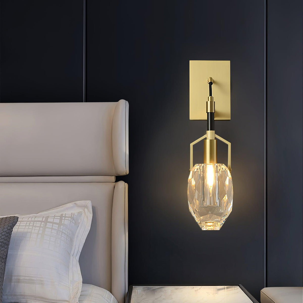 Isera aplique de pared Premium nórdico Art de cristal