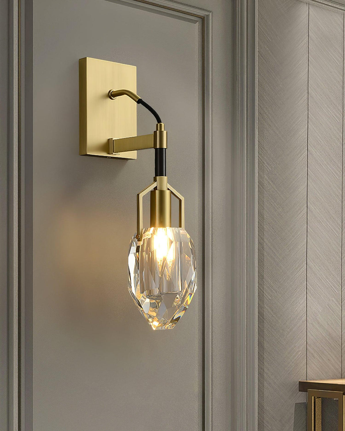 Isera aplique de pared Premium nórdico Art de cristal