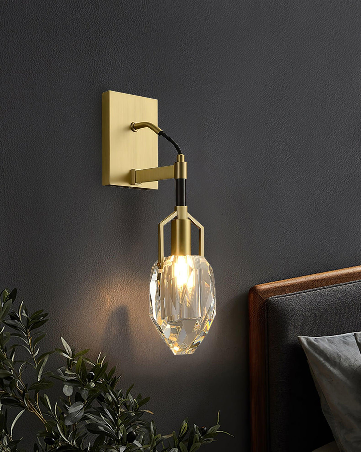 Isera aplique de pared Premium nórdico Art de cristal