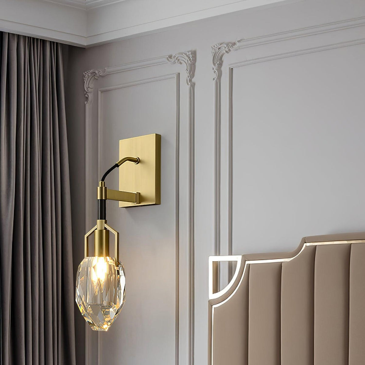 Isera aplique de pared Premium nórdico Art de cristal