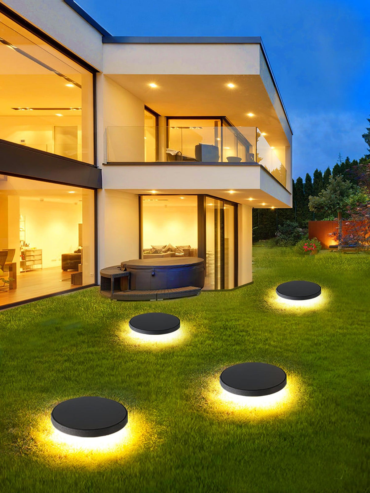 Rolten luminaria exterior moderna de aluminio