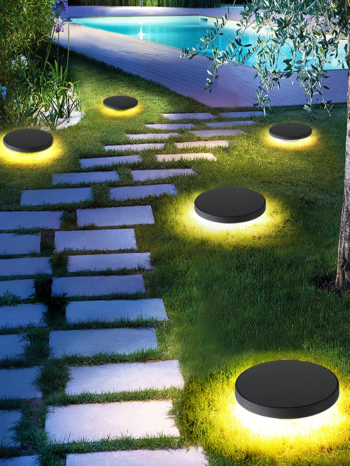 Rolten luminaria exterior moderna de aluminio