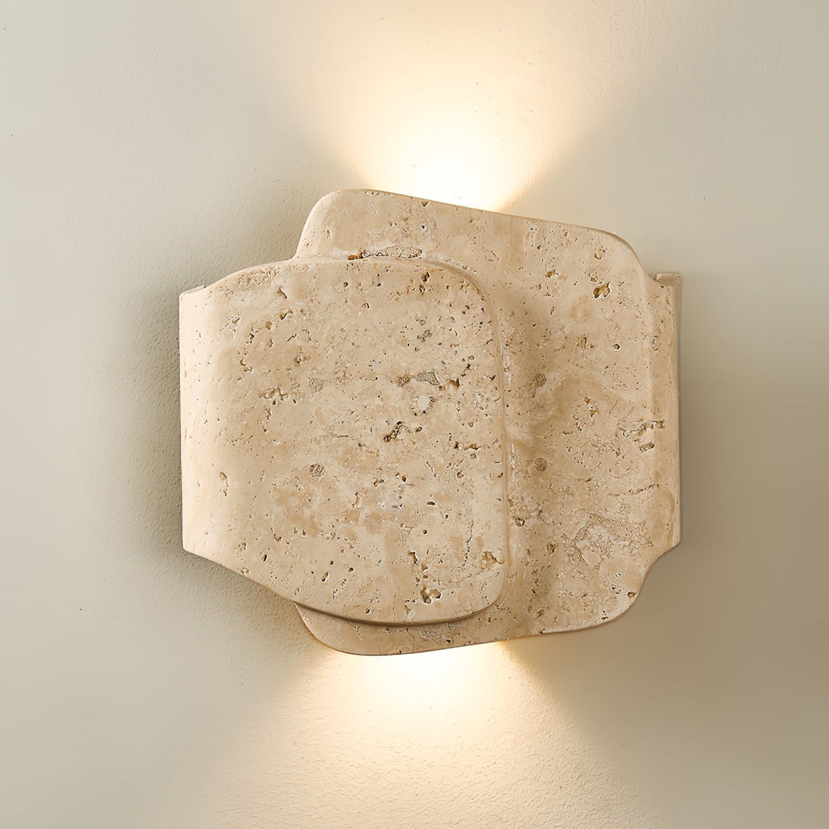Qirven aplique de pared en travertino