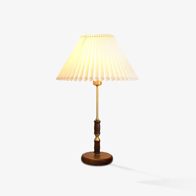 Vovenil lámpara de mesa con pantalla plisada