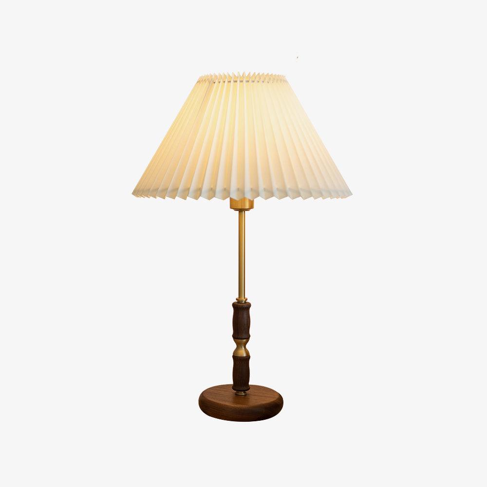 Vovenil lámpara de mesa con pantalla plisada