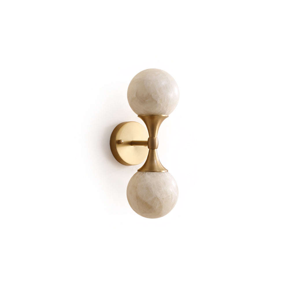 Ulverford Aplique de pared doble de alabastro