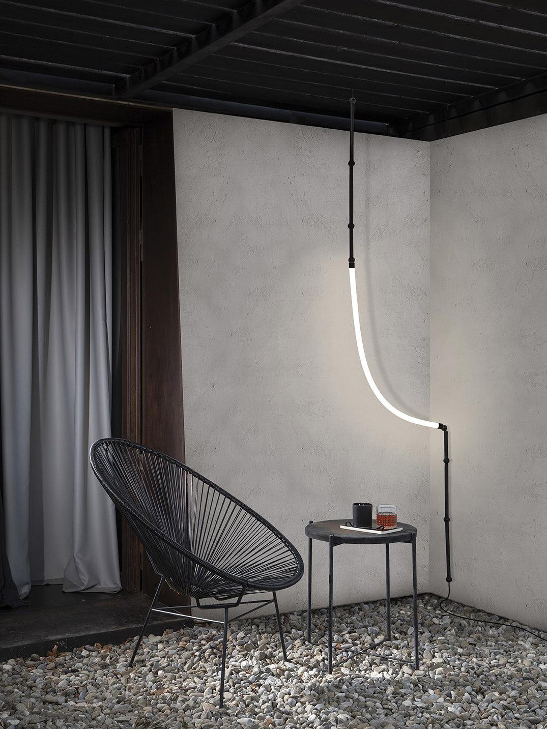 Rio lámpara de araña Leda LED Flexible moderna Escultórica