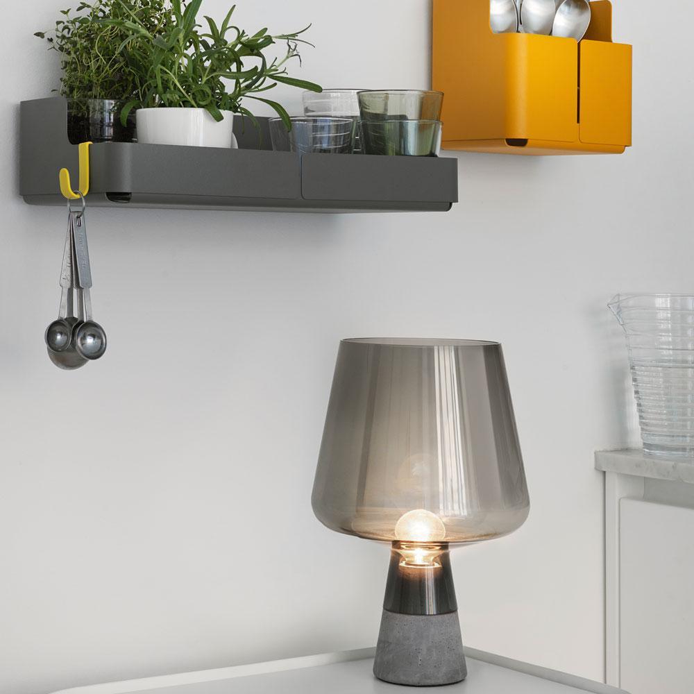Elairella lámpara de mesa minimalista en cemento
