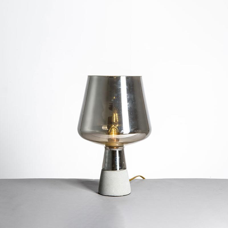 Elairella lámpara de mesa minimalista en cemento