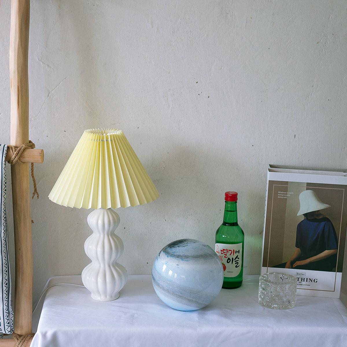 Hart lámpara de mesa vintage de tejido