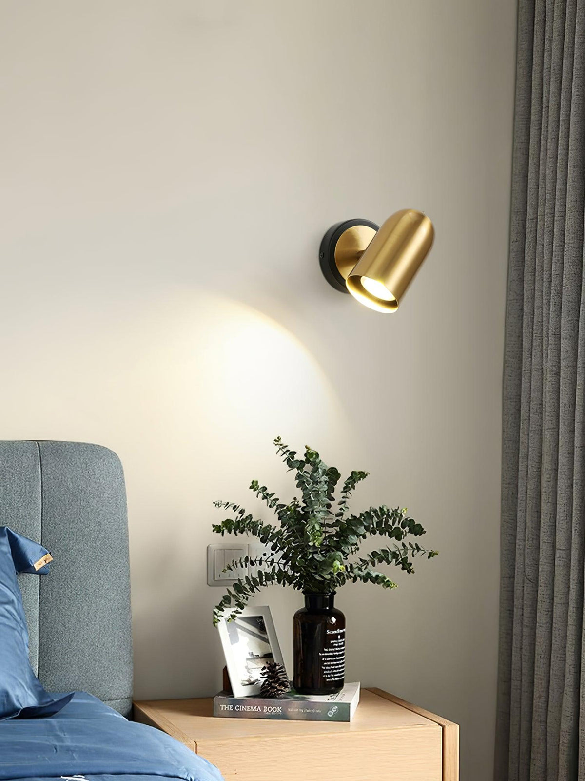 Oriaira aplique de pared moderno minimalista dorado